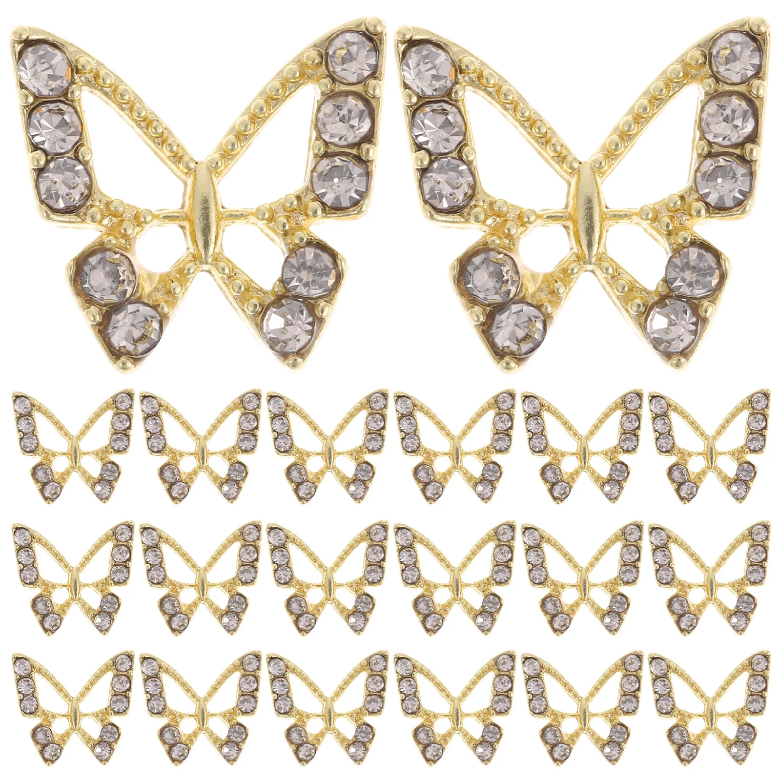 20Pcs Butterfly Nail Gems Lovely Shiny Charms for Nails DIY Nail Art Decorations Multifunctional Craft Jewelry Making Women
20Pcs Butterfly Nail Gems Lovely Shiny Charms for Nails DIY Nail Art Decorations Multifunctional Craft Jewelry Making Women