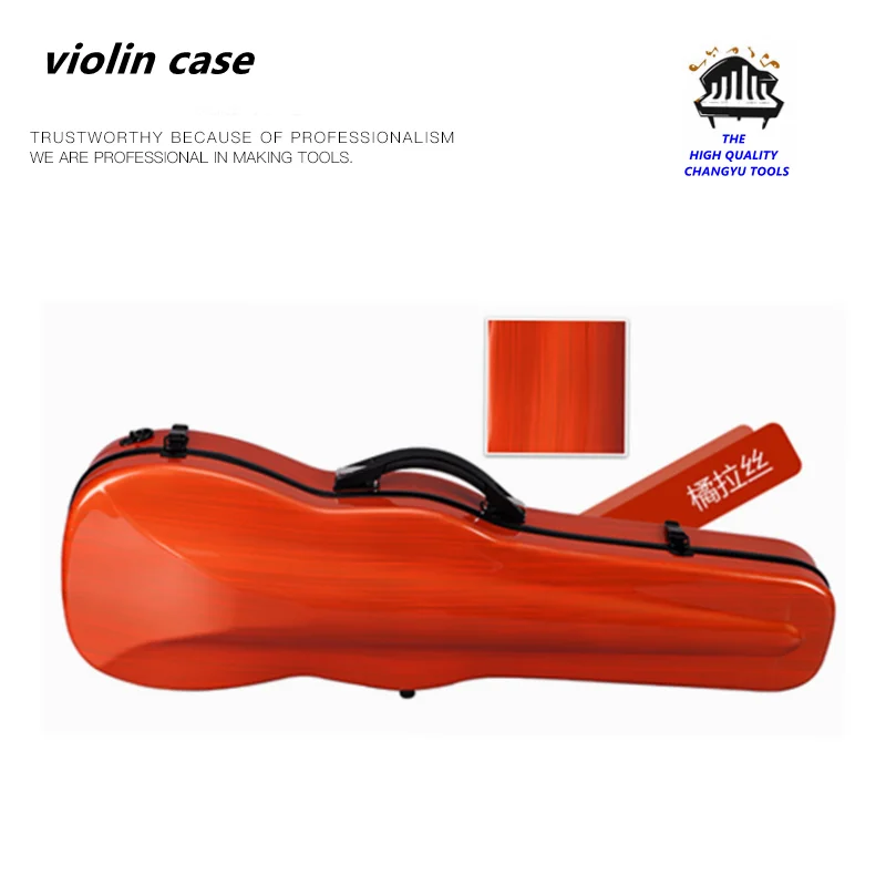 Violin case bag 1/4 1/2 4/4 3/4 violin accessories orangered Violin box carbon fiber fiberglass portable backpack violin parts
Violin case bag 1/4 1/2 4/4 3/4 violin accessories orangered Violin box carbon fiber fiberglass portable backpack violin parts