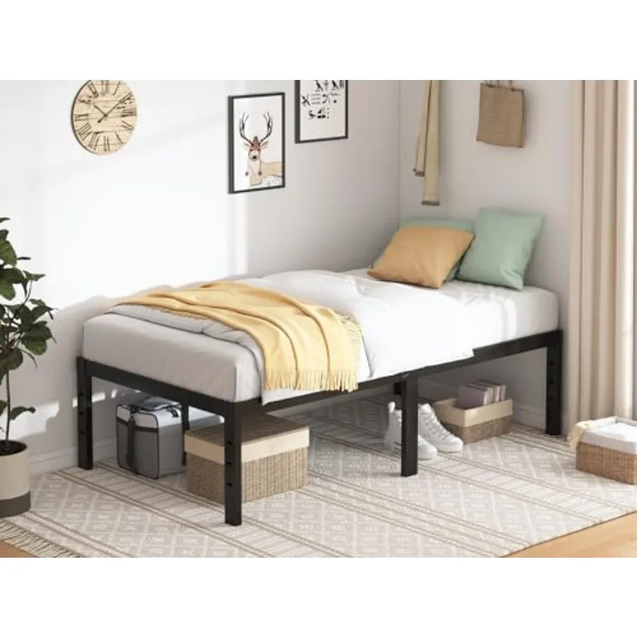 Twin XL Bed Frames - 18 in Sturdy Platform Bed Frame Twin XL Heavy Duty Metal Bed Frame No Box Spring Needed Quick Easy Assembl
Twin XL Bed Frames - 18 in Sturdy Platform Bed Frame Twin XL Heavy Duty Metal Bed Frame No Box Spring Needed Quick Easy Assembl
