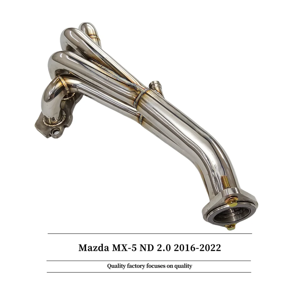Mazda MX-5 ND 2.0 2016-2022 Racing Performance Header Exhaust Downpipe High Performance Banana Head Catalytic Manifold
Mazda MX-5 ND 2.0 2016-2022 Racing Performance Header Exhaust Downpipe High Performance Banana Head Catalytic Manifold