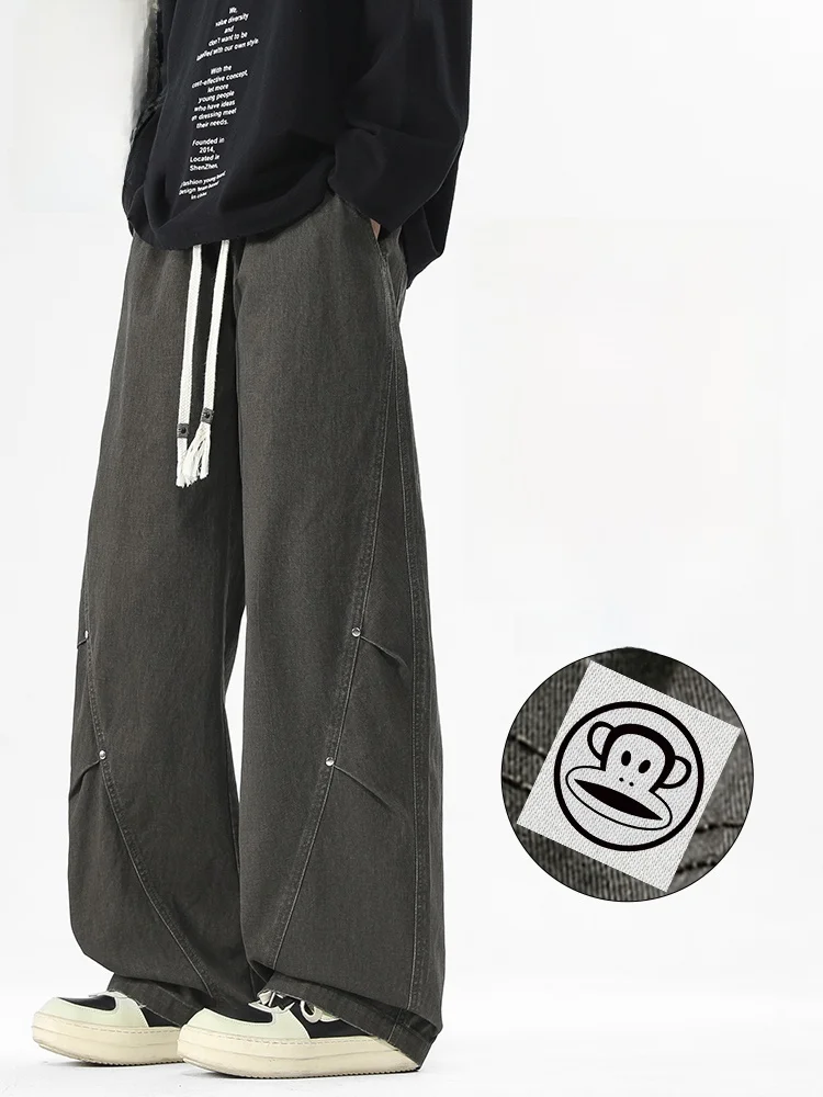 Повседневные брюки PaulFrank из чистого хлопка, мужские весенне-осенние спортивные брюки в американском стиле, свободные прямые брюки для повседневной носки
Повседневные брюки PaulFrank из чистого хлопка, мужские весенне-осенние спортивные брюки в американском стиле, свободные прямые брюки для повседневной носки