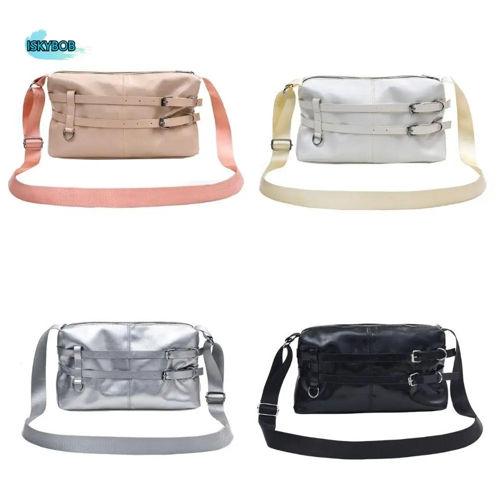 Belt Buckle Solid Color Shoulder Bag Sweet Simple PU Crossbody Bag Large Capacity Adjustable Strap Korean Style Messenger Bags
Belt Buckle Solid Color Shoulder Bag Sweet Simple PU Crossbody Bag Large Capacity Adjustable Strap Korean Style Messenger Bags
