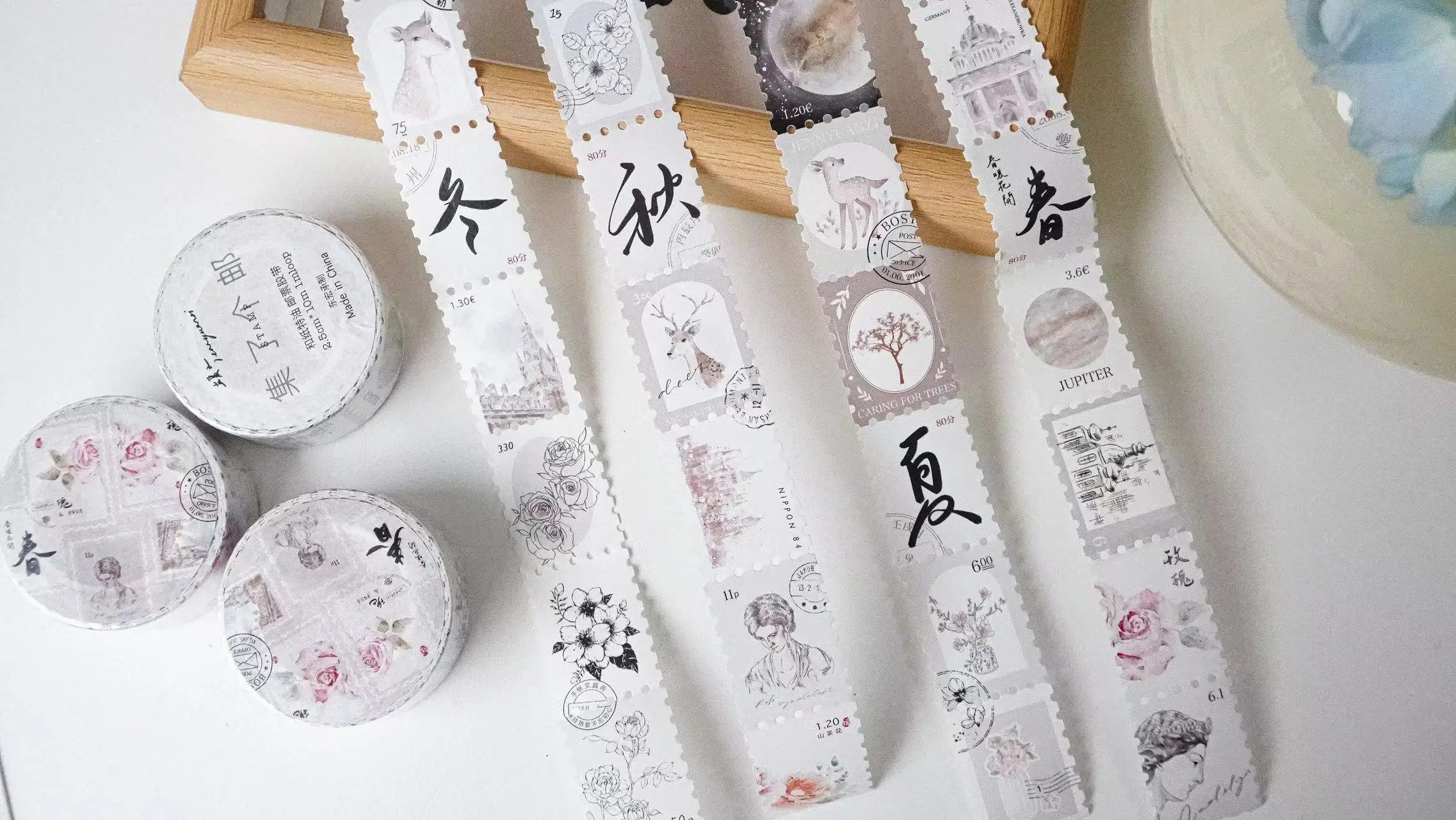 Jennyuanzi Vintage Collected Stamp Washi PET Tape for Card Making DIY Scrapbooking Plan Decorative Sticker
Jennyuanzi Vintage Collected Stamp Washi PET Tape for Card Making DIY Scrapbooking Plan Decorative Sticker