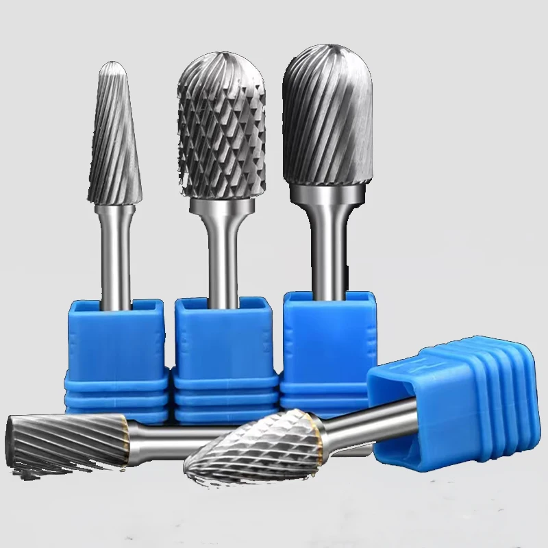 Double groove tungsten steel rotary file with a ball groove hard alloy cylindrical milling cutter with a blade at the top6MM
Double groove tungsten steel rotary file with a ball groove hard alloy cylindrical milling cutter with a blade at the top6MM