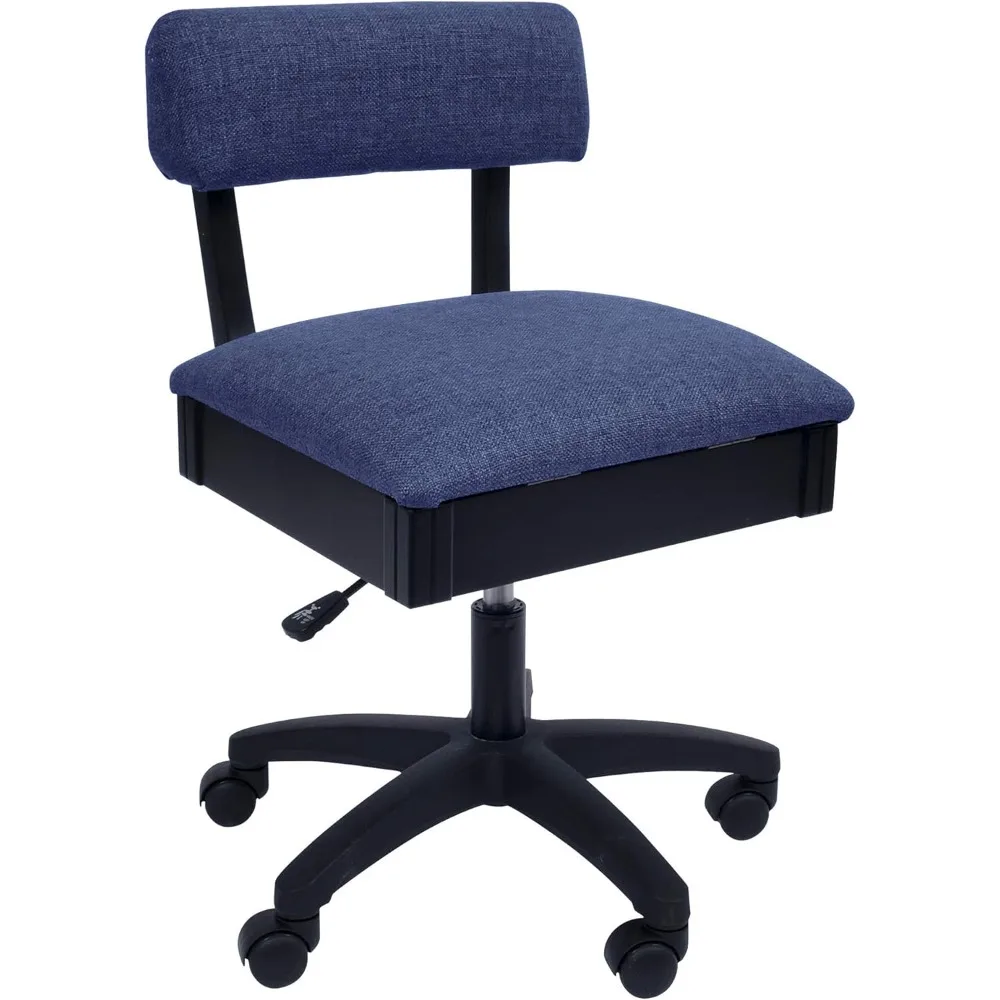 H8130 Adjustable Height Hydraulic Sewing and Craft Chair with Under Seat Storage and Solid Fabric, Duchess Blue Fabric
H8130 Adjustable Height Hydraulic Sewing and Craft Chair with Under Seat Storage and Solid Fabric, Duchess Blue Fabric