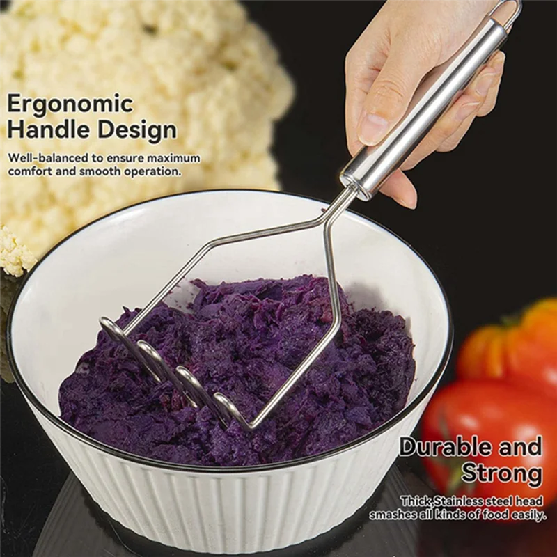 【Must-Haves】2 Pcs Potato Masher, Heavy Duty Stainless Steel Integrated Masher Kitchen Tool Wire Masher Easy Install Easy To Use
【Must-Haves】2 Pcs Potato Masher, Heavy Duty Stainless Steel Integrated Masher Kitchen Tool Wire Masher Easy Install Easy To Use
