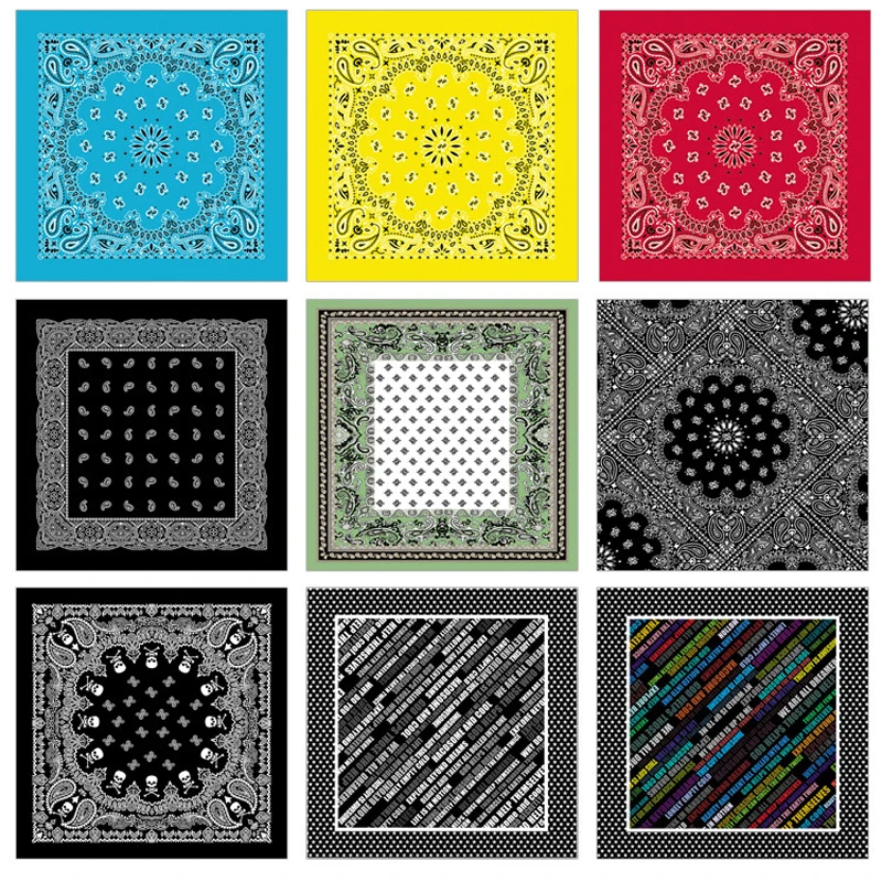 58*58cm Bandana Skull Headband Wrap Scarf Unisex Hip-Hop Paisley Bandanas Motorcycle Cycling Sports Headwear Punk Face Balaclava
58*58cm Bandana Skull Headband Wrap Scarf Unisex Hip-Hop Paisley Bandanas Motorcycle Cycling Sports Headwear Punk Face Balaclava