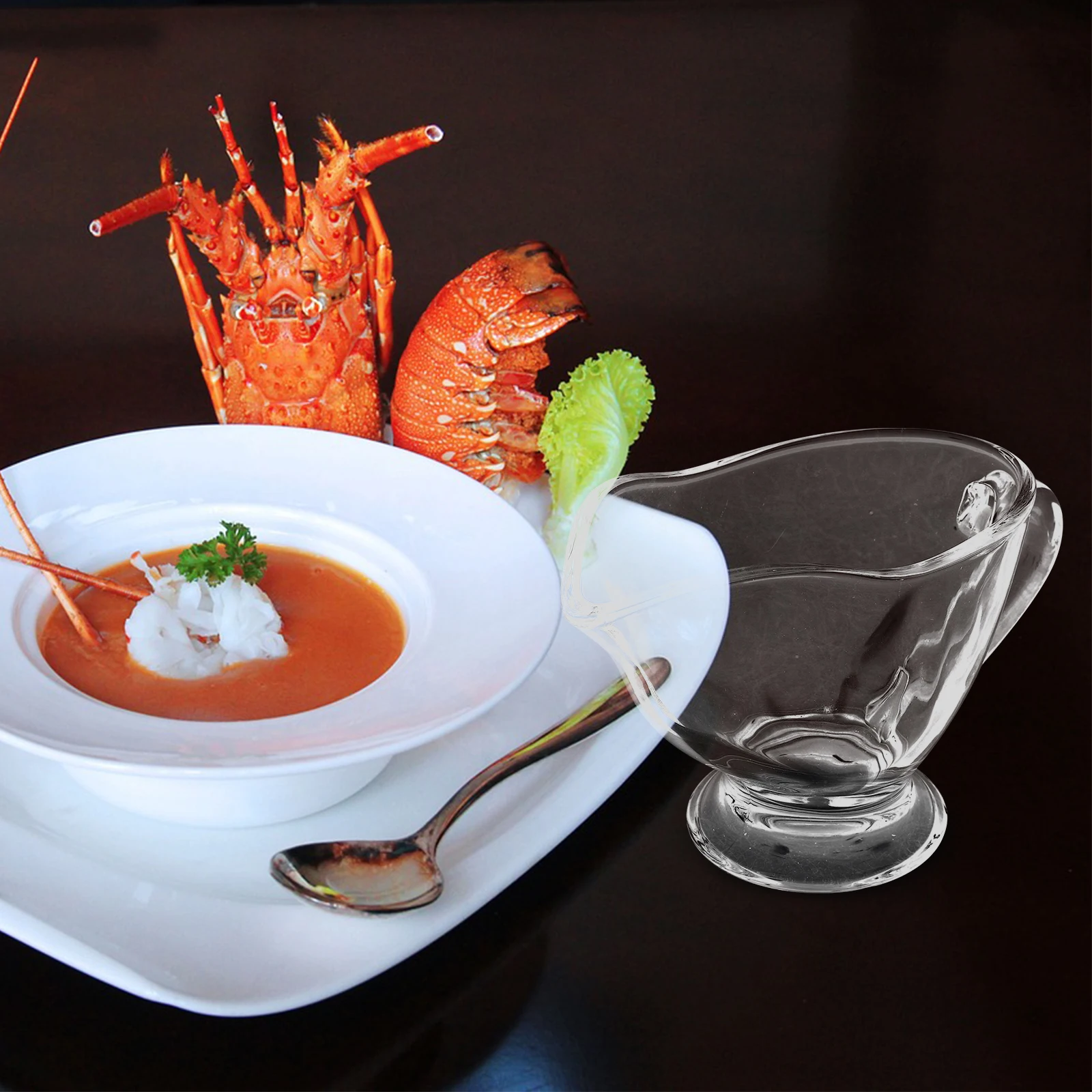 2Pcs Glass Gravy Sauce Boat Clear Mini Pitcher Suitable Size for Cream Milk Coffee Serving Jug Condiment Container 
2Pcs Glass Gravy Sauce Boat Clear Mini Pitcher Suitable Size for Cream Milk Coffee Serving Jug Condiment Container