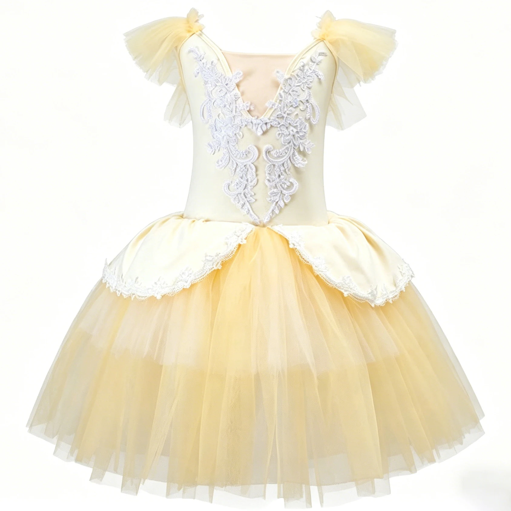 Professional Elegant Gauzy Ballet Dress Slip Lace Fly Sleeve Patchwork Ballerina Party Dress Children Girl Dance Costumes
Professional Elegant Gauzy Ballet Dress Slip Lace Fly Sleeve Patchwork Ballerina Party Dress Children Girl Dance Costumes