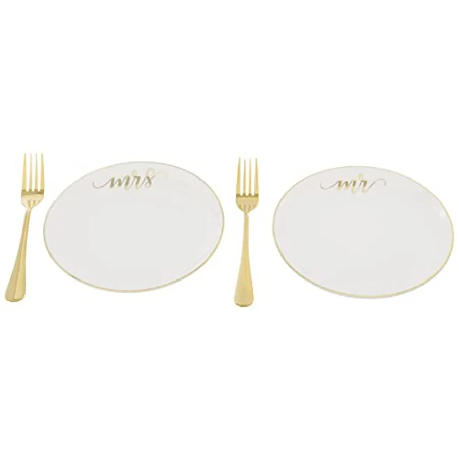 Mr and Mrs Cake Plates with 2 Forks Wedding Cake Ceremony Alternative Set PL102
Mr and Mrs Cake Plates with 2 Forks Wedding Cake Ceremony Alternative Set PL102