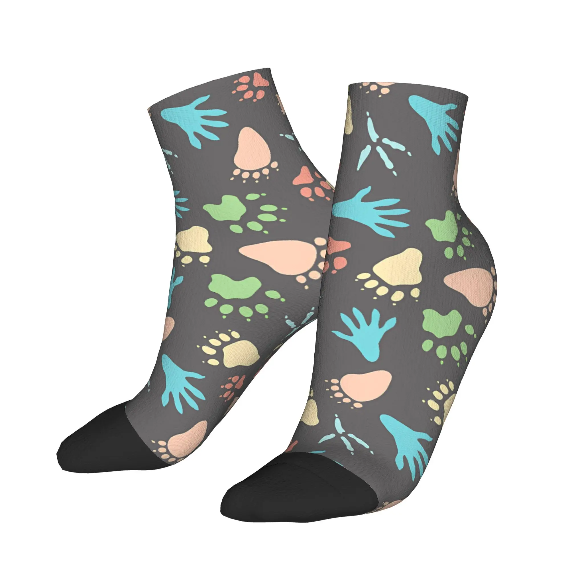 Dinosaur footprint Cartoon Animal Ankle Socks Graphic Gothic Casual Socks Summer Non Skid Running Sports Soft Sock For Men
Dinosaur footprint Cartoon Animal Ankle Socks Graphic Gothic Casual Socks Summer Non Skid Running Sports Soft Sock For Men