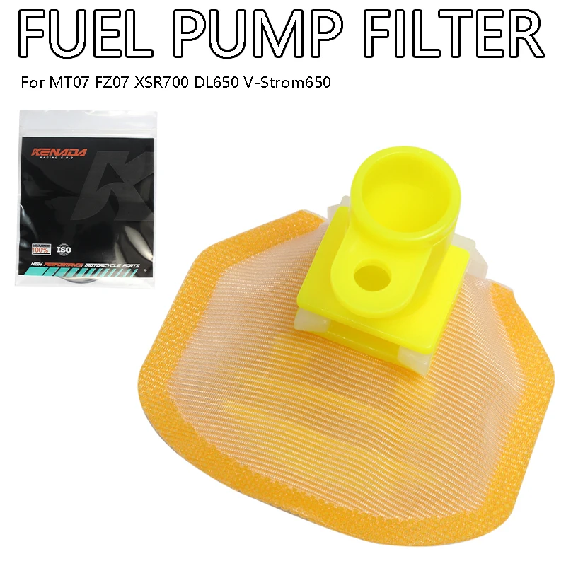 In-Tank Fuel Pump Filter Strainer Sock For MT07 FZ07 XSR700 DL650 V-Strom650
In-Tank Fuel Pump Filter Strainer Sock For MT07 FZ07 XSR700 DL650 V-Strom650