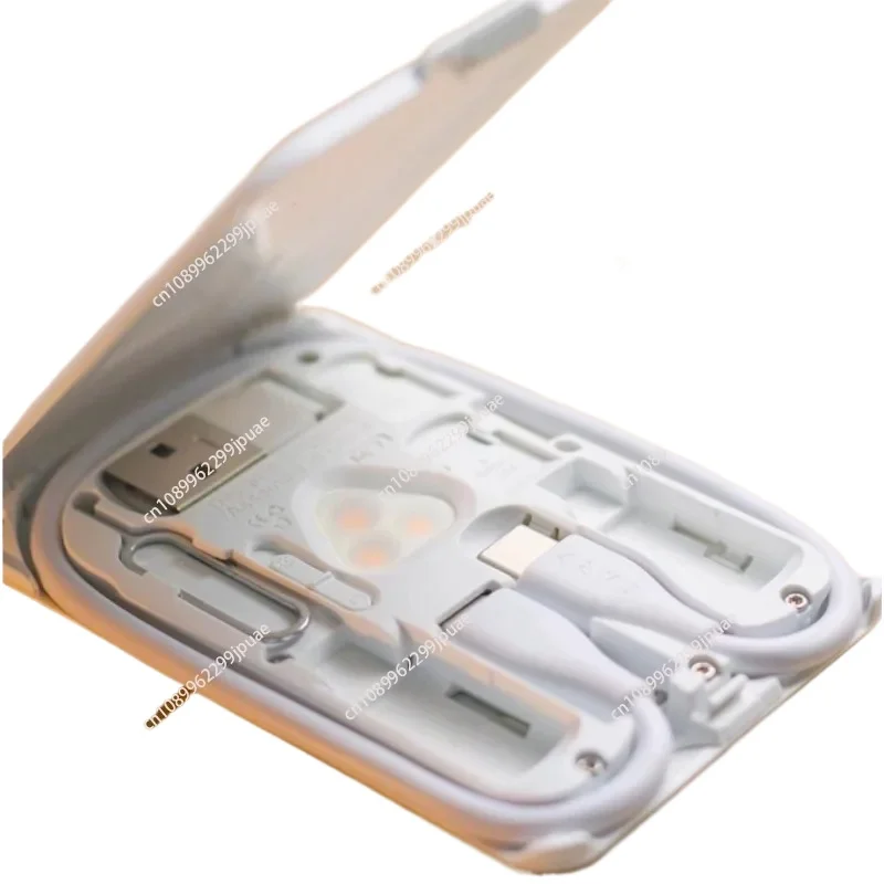 C-type charging cable storage box, wireless charging phone holder with built-in for travel and outdoor
C-type charging cable storage box, wireless charging phone holder with built-in for travel and outdoor