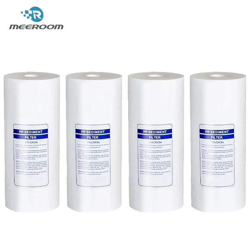 4-Pack 1 Micron PP Sediment Filter 10x4.3" Whole House Water Filter Replacement PP Sediment Filter for Whole House System
4-Pack 1 Micron PP Sediment Filter 10x4.3" Whole House Water Filter Replacement PP Sediment Filter for Whole House System