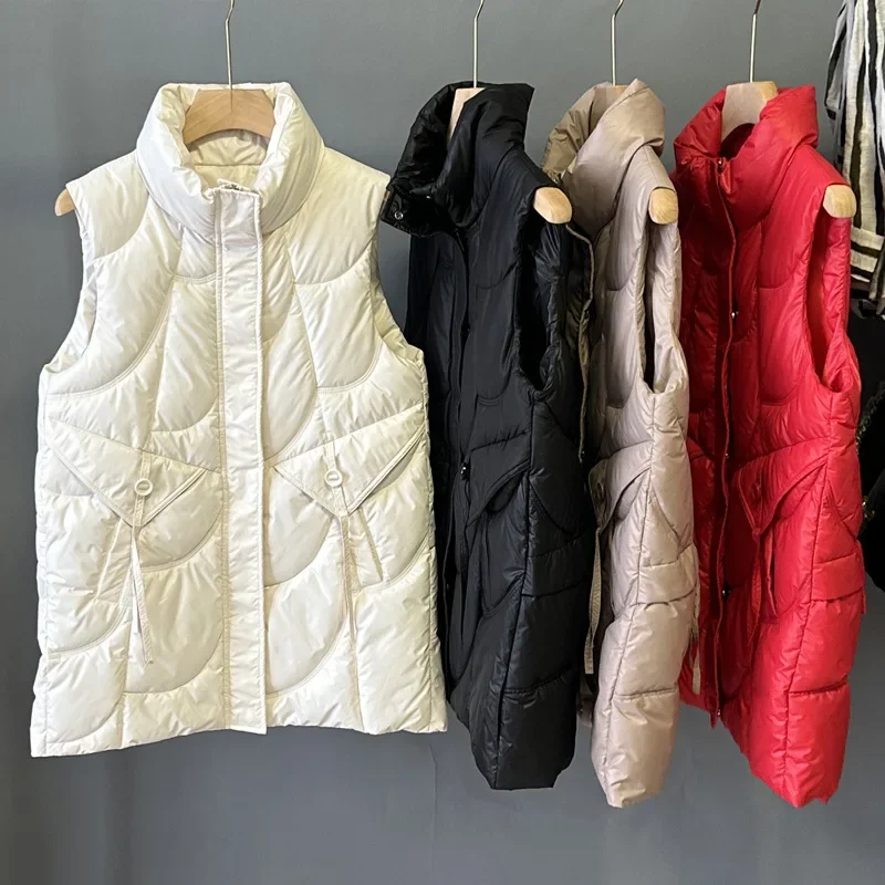 2024 Women's Autumn and Winter New Mid-Length Cotton Vest Thick Stand Collar Casual Warm Vest
2024 Women's Autumn and Winter New Mid-Length Cotton Vest Thick Stand Collar Casual Warm Vest
