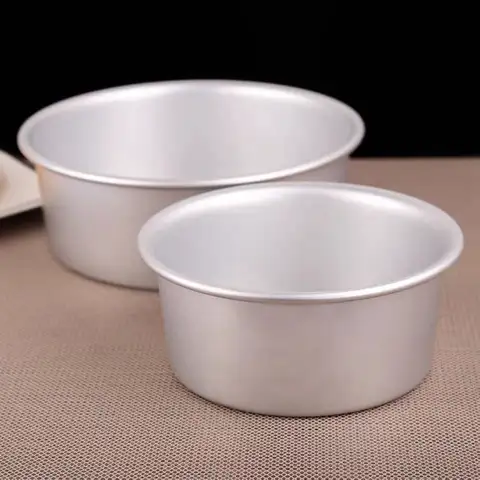 4/5/6/7/8/9/10 Inch Metal Round Cake Mold Aluminium Alloy Non-Stick Cake Pan Mousse Cake Tray Baking Tool