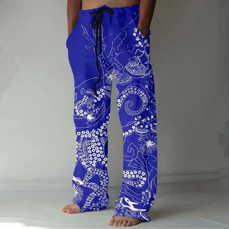 Summer men personality octopus pattern printed men's pants daily street handsome, comfortable breathable loose pants
Summer men personality octopus pattern printed men's pants daily street handsome, comfortable breathable loose pants