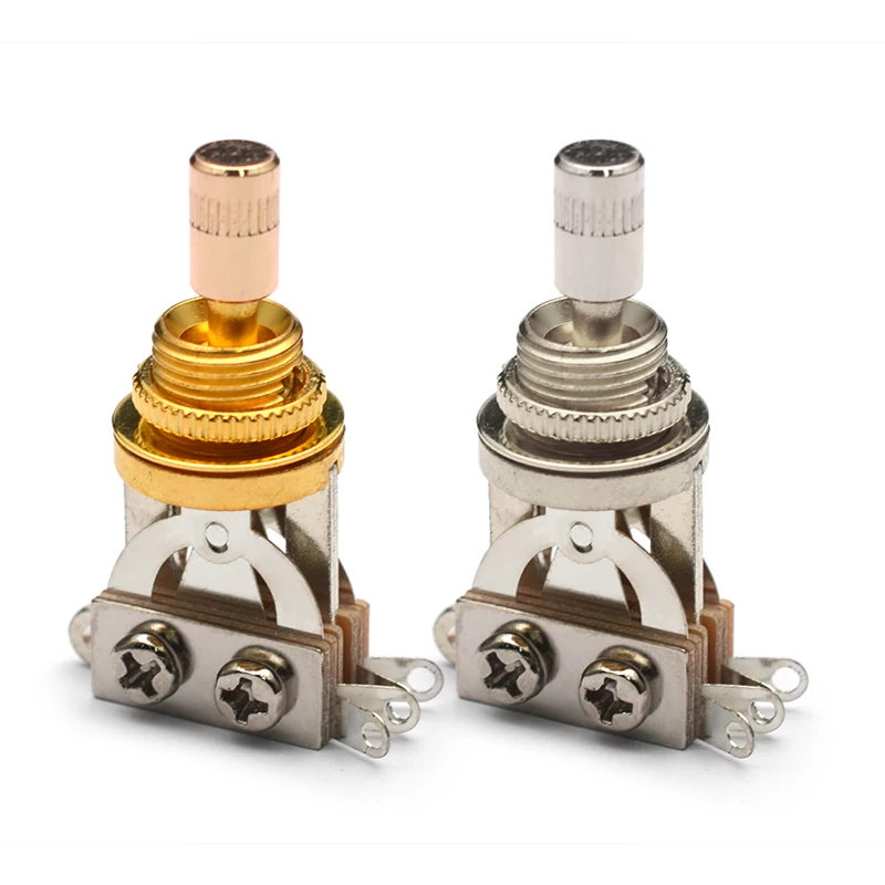 3 Way Toggle Switch with Brass Cylinder Knob Pickup Selector Parts for LP Style Guitar Parts Gold/Silver
3 Way Toggle Switch with Brass Cylinder Knob Pickup Selector Parts for LP Style Guitar Parts Gold/Silver