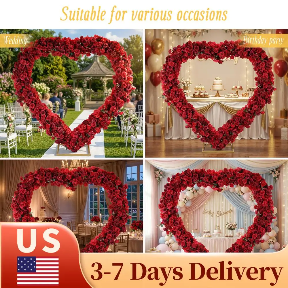 Double-Layered Rose Decor Arch Stand Detachable Party Backdrops Decoration 3FT for Ceremony Valentines Day Birthday Party Decor
Double-Layered Rose Decor Arch Stand Detachable Party Backdrops Decoration 3FT for Ceremony Valentines Day Birthday Party Decor