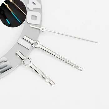 Logbook Needle Nh35 Hands Baton Style Datejust Hands Gold Rose Silver Watch Hands Blue Luminous For NH35 NH36 4R 7S