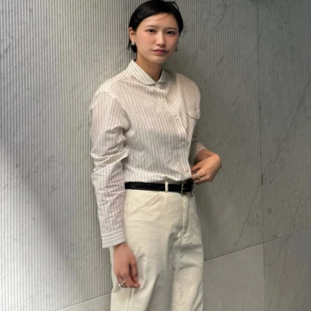 Urbanic mat Loose Fit Long Sve irt k Texture Collar Women's Comfortable Breathable Korean Sle Cotton Top
Urbanic mat Loose Fit Long Sve irt k Texture Collar Women's Comfortable Breathable Korean Sle Cotton Top