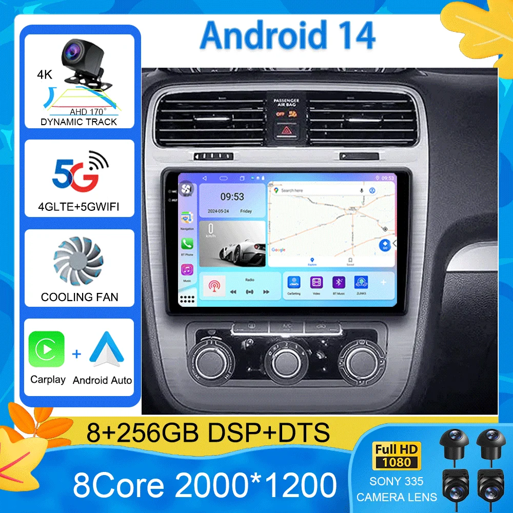 Автомобильный радиоприемник Android 14 для Volkswagen Scirocco 2008-2015, видеоплеер, мультимедийная стереонавигация, GPS, без 2din 2 din DVD
Автомобильный радиоприемник Android 14 для Volkswagen Scirocco 2008-2015, видеоплеер, мультимедийная стереонавигация, GPS, без 2din 2 din DVD