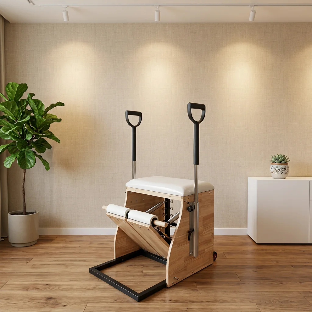 Durable Adjustable Portable Wunda Chair Stability Exercise Machine Pilates Studio Gym Fitness Training Friendly Oak Wood
Durable Adjustable Portable Wunda Chair Stability Exercise Machine Pilates Studio Gym Fitness Training Friendly Oak Wood