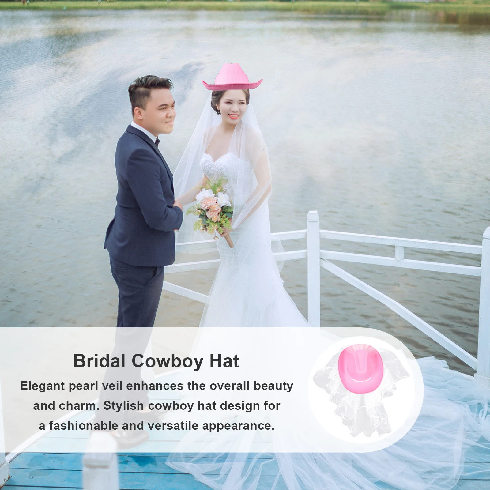 Pearl Veil Denim Hat Bridal Cowboy Bride Hats Wedding Women Bachelorette Cowgirl Fabric Party
Pearl Veil Denim Hat Bridal Cowboy Bride Hats Wedding Women Bachelorette Cowgirl Fabric Party
