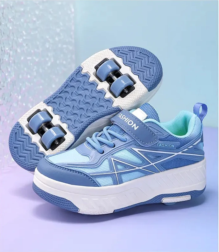 New style of four-wheel invisible roller shoes for children Outdoor roller skates Children's gifts kids sneakers
New style of four-wheel invisible roller shoes for children Outdoor roller skates Children's gifts kids sneakers