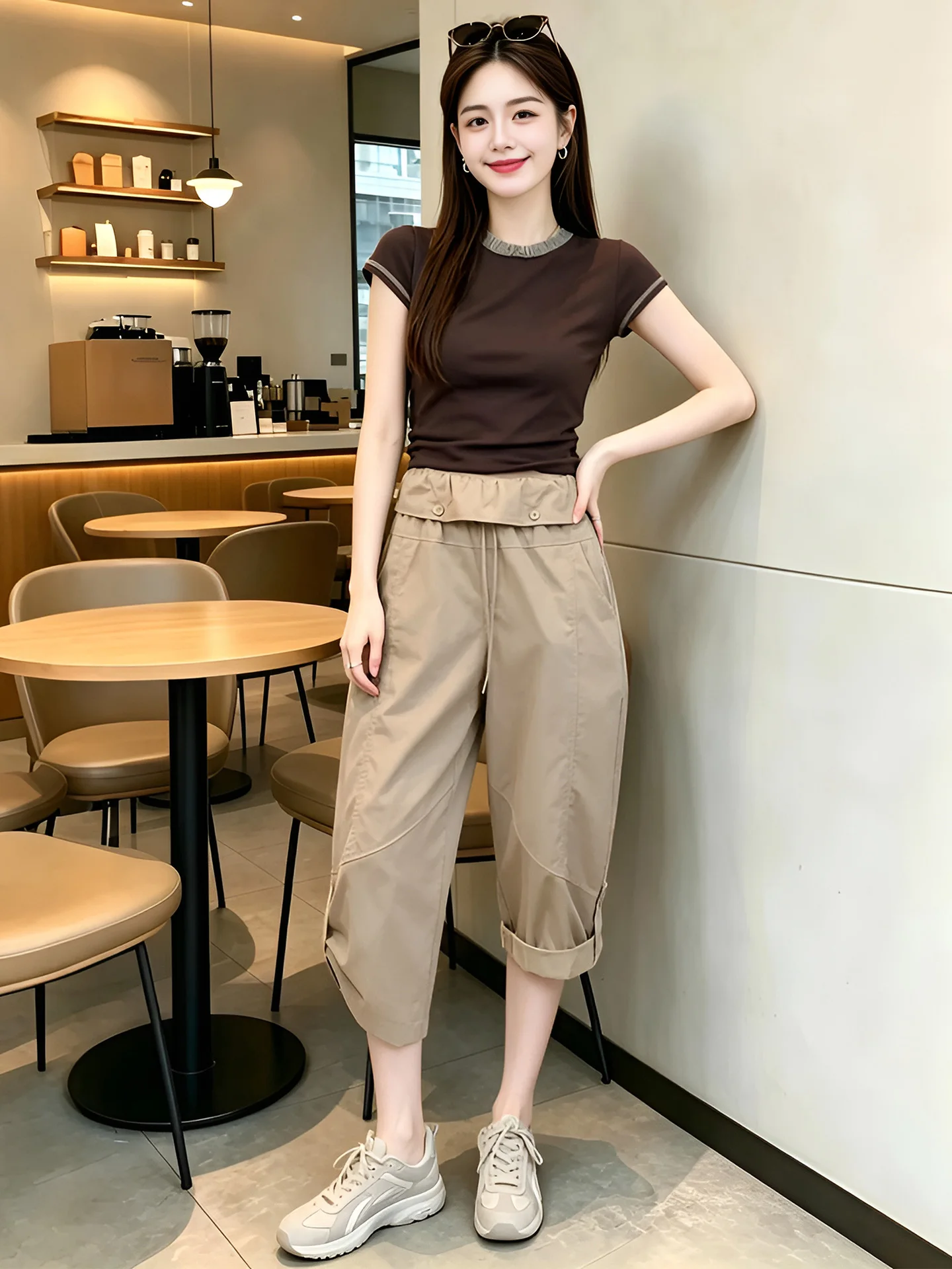 Summer Loose Lazy Style Short Sleeve T-Shirt Straight Leg Pants Two Piece Set Korean Fashion Casual Comfortable Ensemble
Summer Loose Lazy Style Short Sleeve T-Shirt Straight Leg Pants Two Piece Set Korean Fashion Casual Comfortable Ensemble