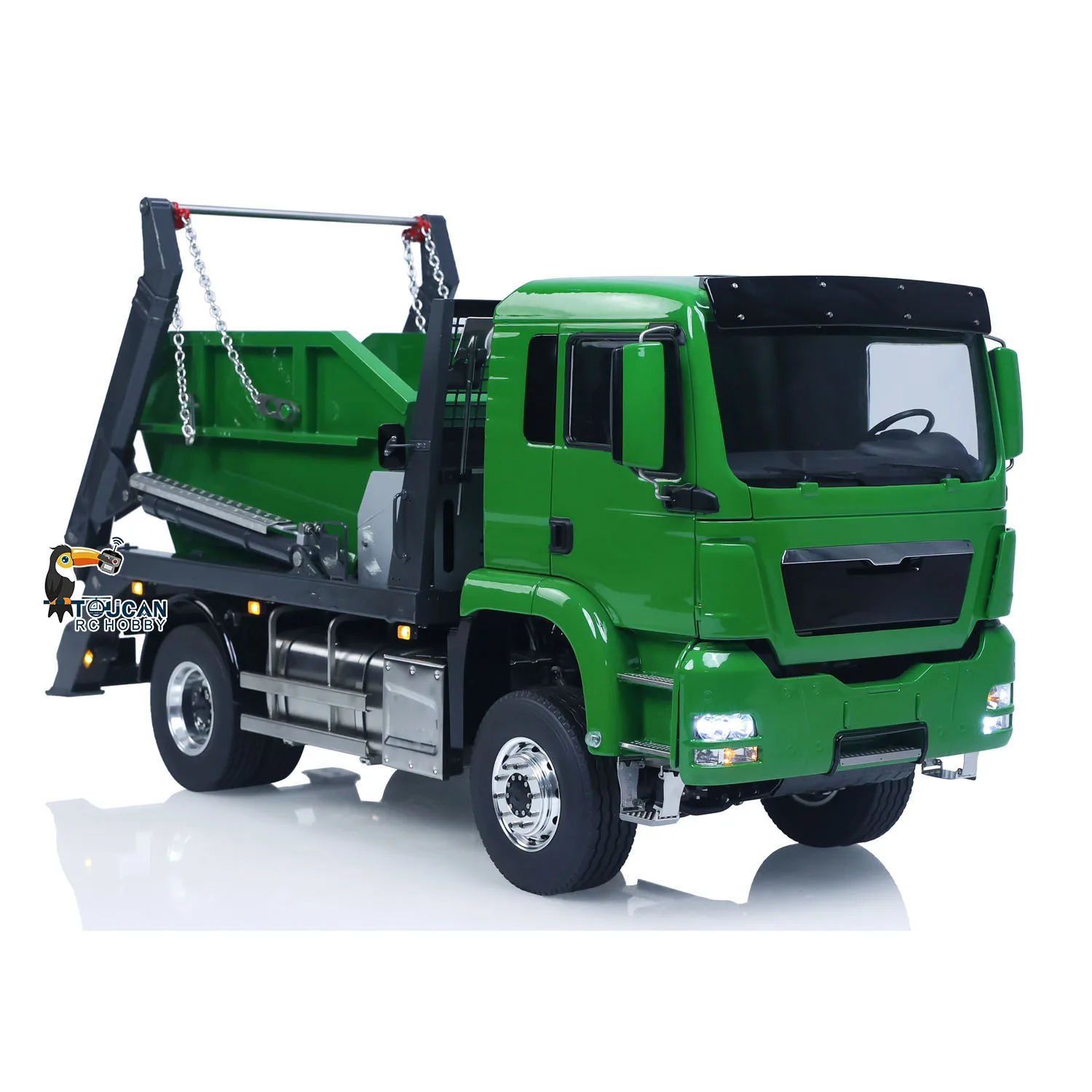 1/14 4*4 RTR LESU RC Hydraulic Skip Loader Dump Truck Remote Control Metal Dumper 3-speed Swing Arm Car Model Light Sound System
1/14 4*4 RTR LESU RC Hydraulic Skip Loader Dump Truck Remote Control Metal Dumper 3-speed Swing Arm Car Model Light Sound System