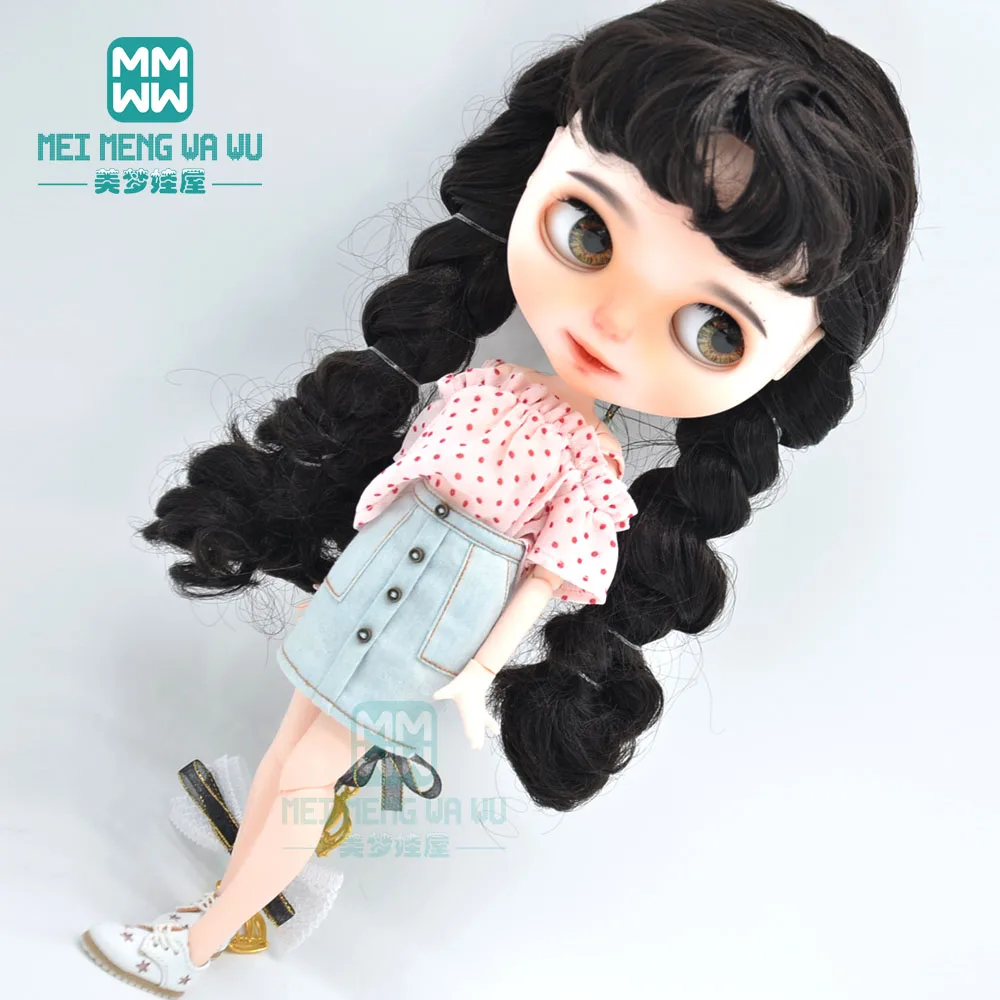 Clothes for doll Stylish polka dot shirt for 28-30cm Blyth Azone OB22 OB24 doll accessories
Clothes for doll Stylish polka dot shirt for 28-30cm Blyth Azone OB22 OB24 doll accessories