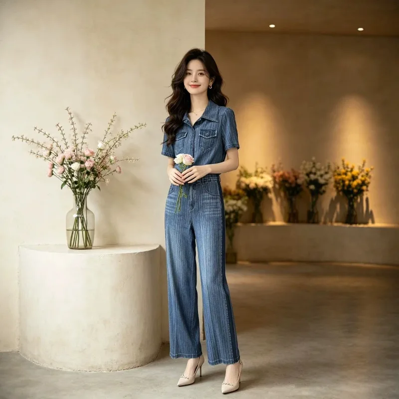 Miyake Pleated Pants Set Fold Casual Loose 2026 Summer New Imitation Denim Set Slim Fit Elegant Fashionable Commuting Versatile
Miyake Pleated Pants Set Fold Casual Loose 2026 Summer New Imitation Denim Set Slim Fit Elegant Fashionable Commuting Versatile