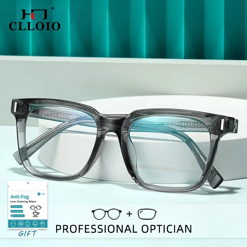 CLLOIO Men's Anti Blue Light Reading Glasses Brand Design Myopia Prescription Glasses Simple Women Optical Eyewear Glasses Frame
CLLOIO Men's Anti Blue Light Reading Glasses Brand Design Myopia Prescription Glasses Simple Women Optical Eyewear Glasses Frame