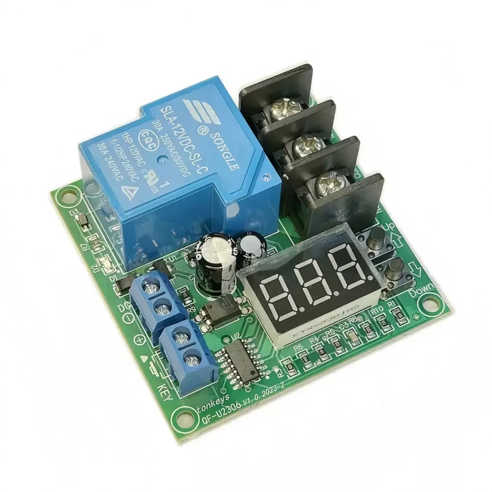 DC12V/24V 3-digit Digital Display Time Relay Module Trigger Activation/Timer Stop Dynamic Display Button Adjustment 30A Relay
DC12V/24V 3-digit Digital Display Time Relay Module Trigger Activation/Timer Stop Dynamic Display Button Adjustment 30A Relay