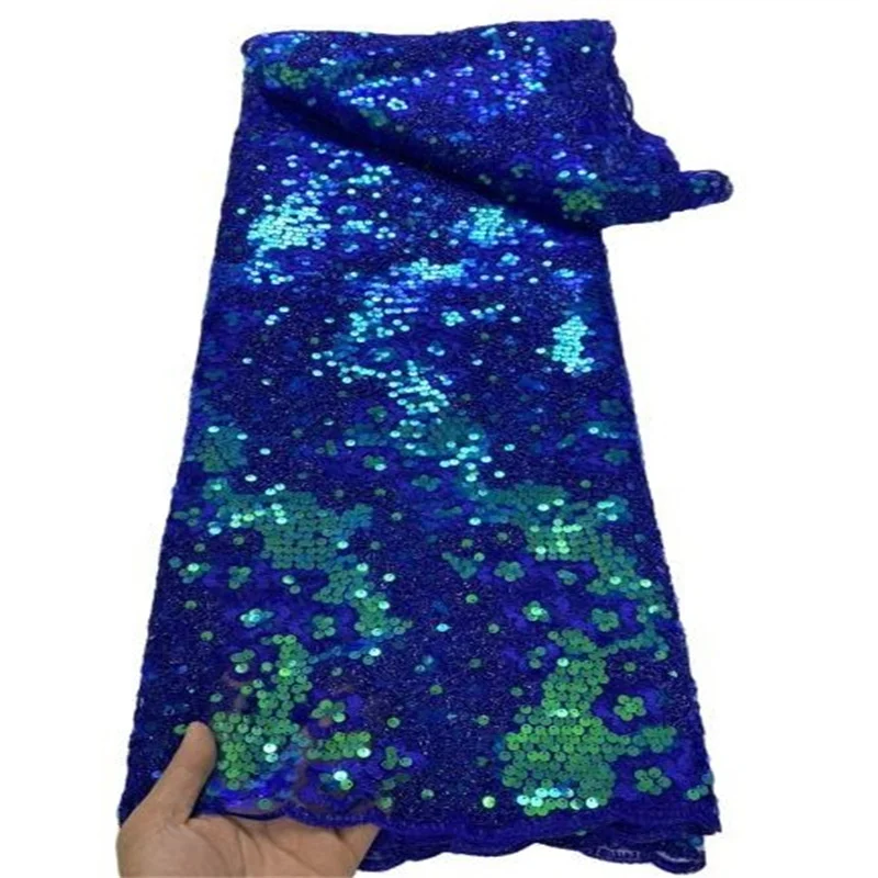 African Lace Fabric With Sequins Nigeria Tulle Embroidery French Net Lace Fabric For Sewing Wedding Party Dress 5 Yards H99-21
African Lace Fabric With Sequins Nigeria Tulle Embroidery French Net Lace Fabric For Sewing Wedding Party Dress 5 Yards H99-21