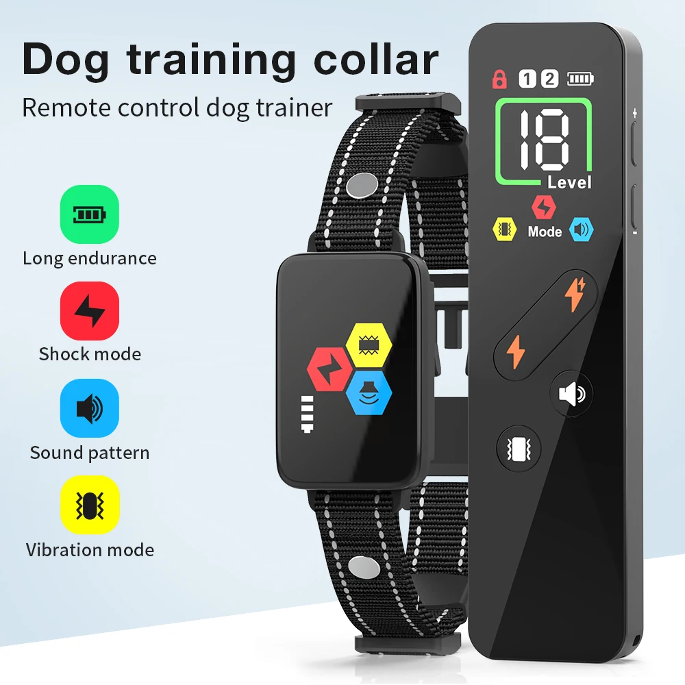 D25T Electronic Dog Trainging Collar Color Screen 800M Distance Remote Control Dog Trainer Shock Vibration Barking Stopper
D25T Electronic Dog Trainging Collar Color Screen 800M Distance Remote Control Dog Trainer Shock Vibration Barking Stopper