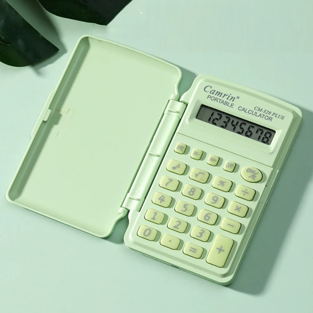 8 Digits Mini Flip Calculator Lightweight Smart Stay Mini Scientific Calculator Candy Color Portable Office School Supplies
8 Digits Mini Flip Calculator Lightweight Smart Stay Mini Scientific Calculator Candy Color Portable Office School Supplies