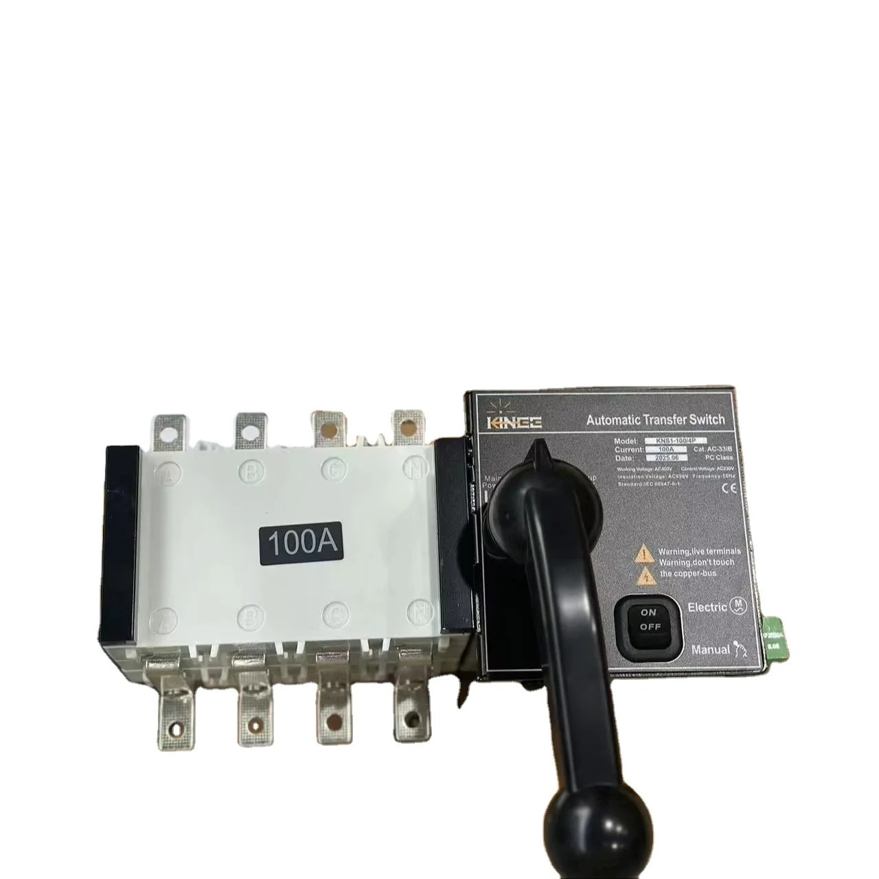 KINEE Push Botton Ats 100A Type Automatic Transfer Switching Ats Switch Automatic Transfer for Generator
KINEE Push Botton Ats 100A Type Automatic Transfer Switching Ats Switch Automatic Transfer for Generator
