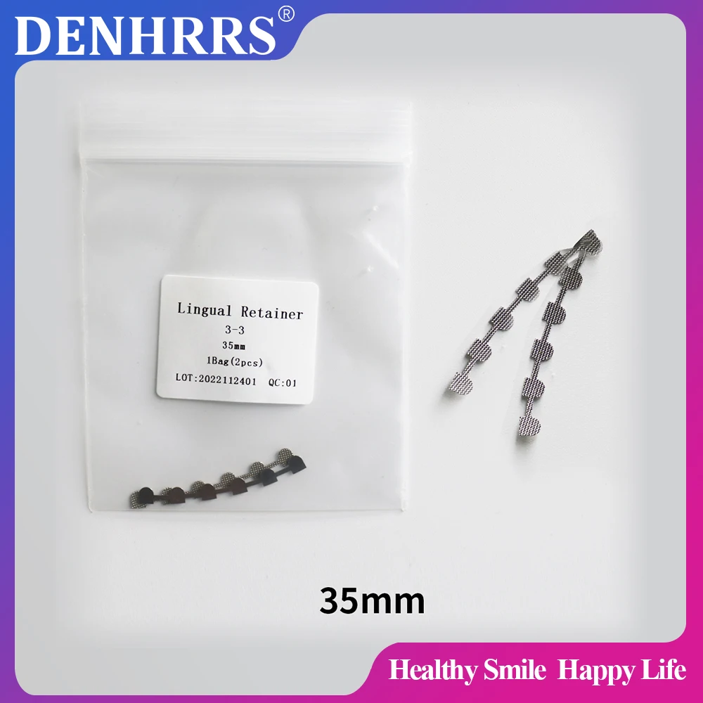 2Pcs/Pack Dental Orthodontic Mesh Base Lingual Retainers Orthodontic Retainer Wire
2Pcs/Pack Dental Orthodontic Mesh Base Lingual Retainers Orthodontic Retainer Wire