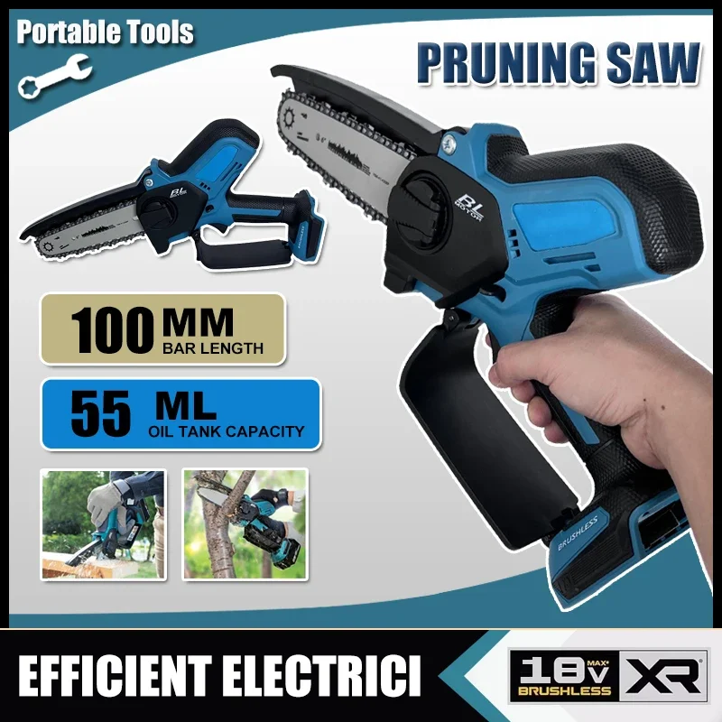 Электрическая цепная пила, бесщеточная аккумуляторная мини-пила, садовый электроинструмент для аккумулятора Makita 18В
Электрическая цепная пила, бесщеточная аккумуляторная мини-пила, садовый электроинструмент для аккумулятора Makita 18В