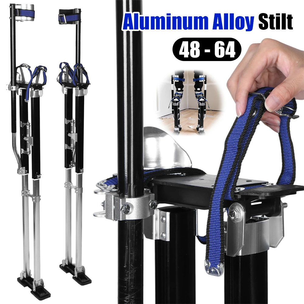 48-60 Inch Aluminum Alloy Stilts Adjustable Heights Painters Walking Finishing Tools for Ceiling Sheetrock Taping Parade Costume
48-60 Inch Aluminum Alloy Stilts Adjustable Heights Painters Walking Finishing Tools for Ceiling Sheetrock Taping Parade Costume