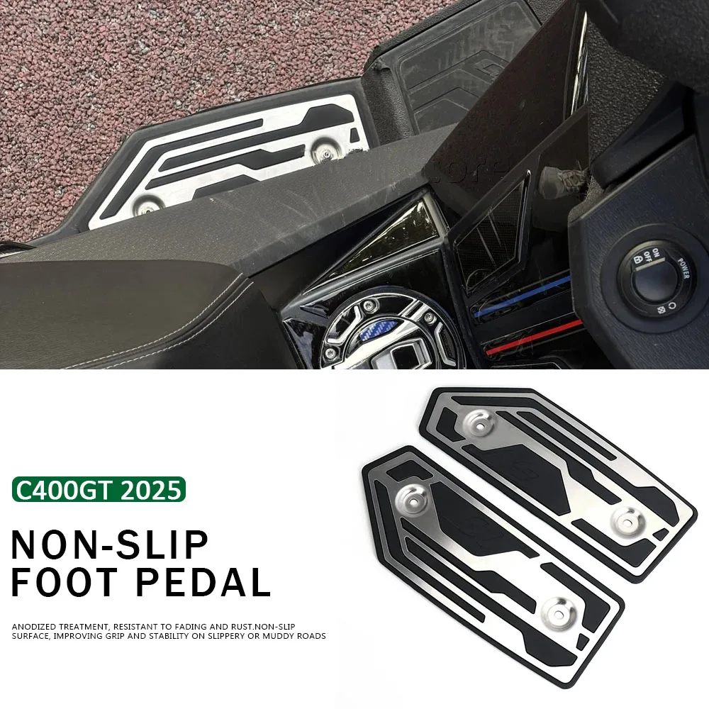 Rubber Accessories C400 GT Motorcycle Footrest Pedal Pad Metal Footboard Kits Foot Plate Mats For BMW C400GT C 400 GT 2025
Rubber Accessories C400 GT Motorcycle Footrest Pedal Pad Metal Footboard Kits Foot Plate Mats For BMW C400GT C 400 GT 2025