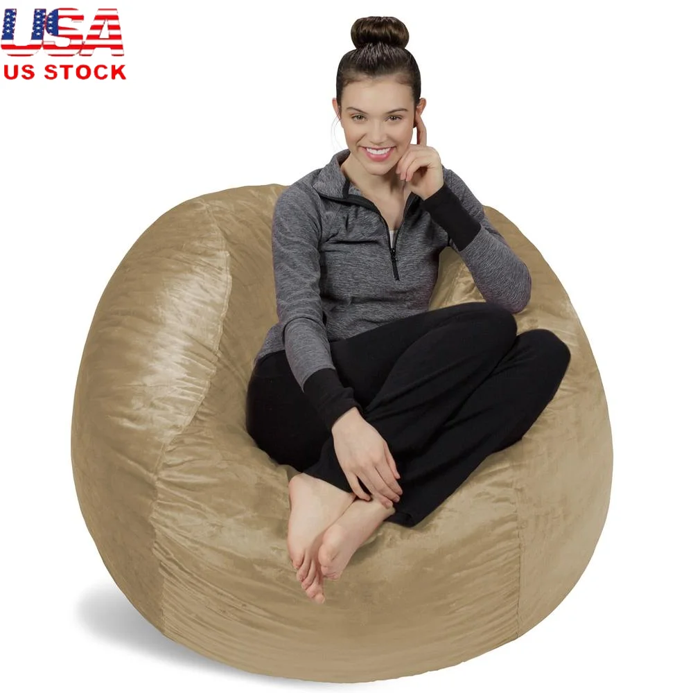 Memory Foam Bean Bag Chair Lounger Microsuede Cover Soft Comfortable Furniture Kids Adults Home Theater Family Room
Memory Foam Bean Bag Chair Lounger Microsuede Cover Soft Comfortable Furniture Kids Adults Home Theater Family Room