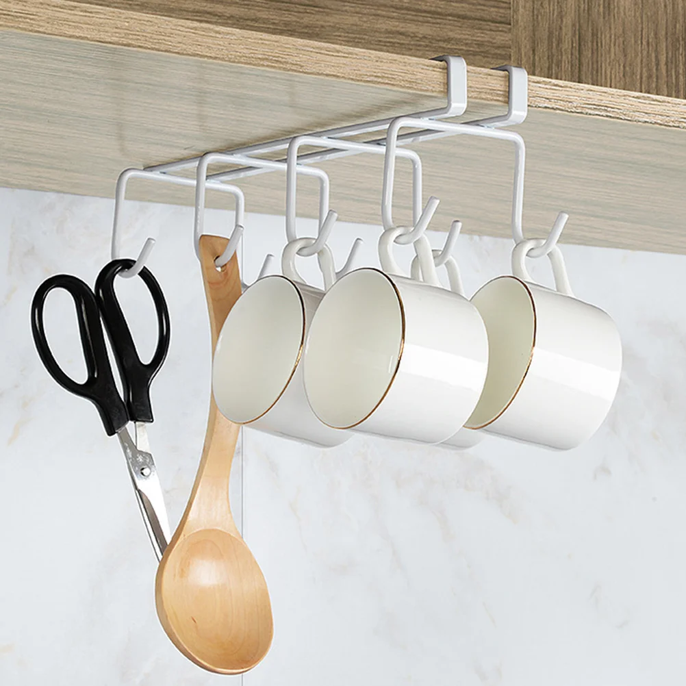 Hook Storage Rack under Cabinet Cup Hanger Mug Hangers Holder Hanging Wrought Iron Shelf for Travel Mugs
Hook Storage Rack under Cabinet Cup Hanger Mug Hangers Holder Hanging Wrought Iron Shelf for Travel Mugs