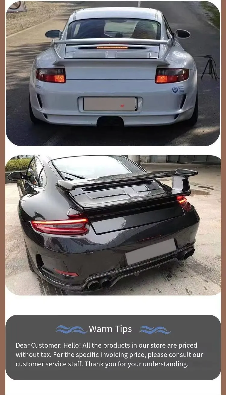 Veidt Suitable for 2019-IN 911 997 GT3 Model Semi-Carbon Fiber Spoiler Wing Rear Spoiler
Veidt Suitable for 2019-IN 911 997 GT3 Model Semi-Carbon Fiber Spoiler Wing Rear Spoiler