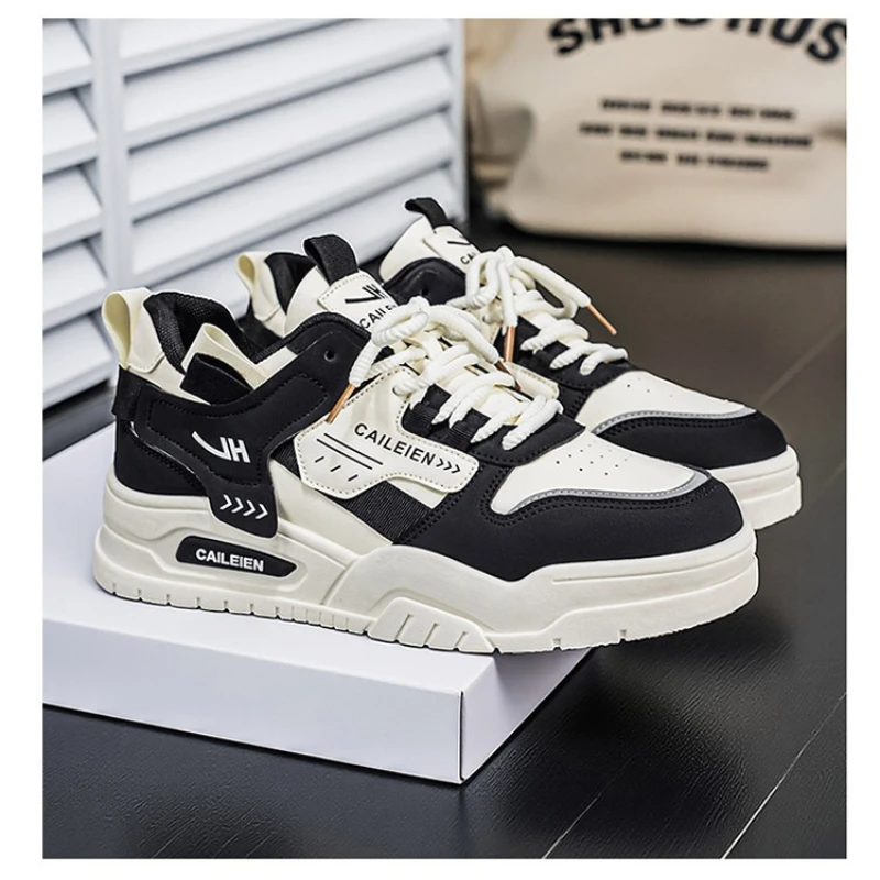 Men's White Casual Sneakers Thick Sole Low Top Leather Trainers Fashion Streetwear Sport Shoes
Men's White Casual Sneakers Thick Sole Low Top Leather Trainers Fashion Streetwear Sport Shoes