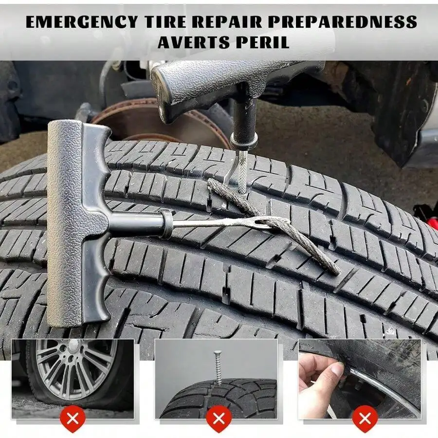 5PCS Heavy Duty Tire Repair Kit With Split Eye Needle For Trucks SUVs
5PCS Heavy Duty Tire Repair Kit With Split Eye Needle For Trucks SUVs