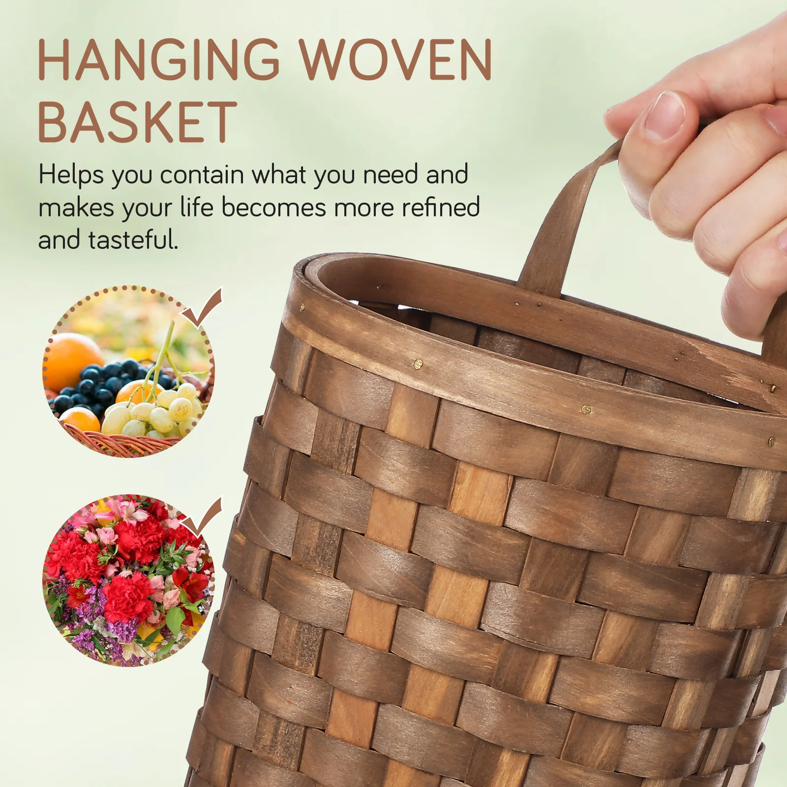 Woven Large Rattan Round Coffee Wooden Flower Fruit Vegetable Decorative Organizer Hold Candy Snacks Seasoning Home Garden
Woven Large Rattan Round Coffee Wooden Flower Fruit Vegetable Decorative Organizer Hold Candy Snacks Seasoning Home Garden