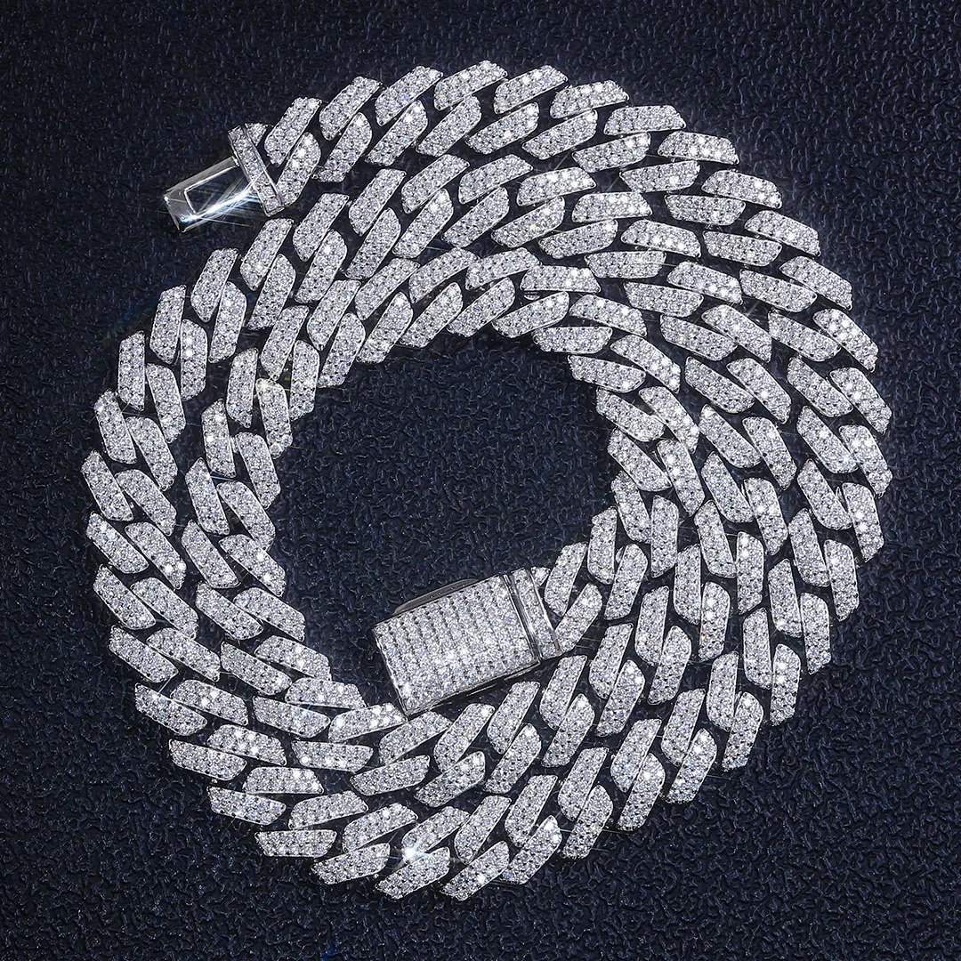 Provence Moissanite Cuban Chain for Men Round Cut Custom Jewelry 10mm Hip Hop Necklace S925 Silver Luxury Link Chain
Provence Moissanite Cuban Chain for Men Round Cut Custom Jewelry 10mm Hip Hop Necklace S925 Silver Luxury Link Chain